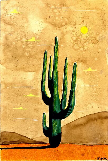 Cactus deserto - a Paint Artowrk by Alpac